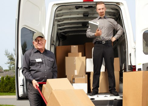 Furniture removals team handling a home move in Wimbledon