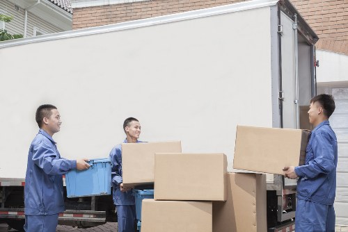 Removal team helping with a house move in Wimbledon