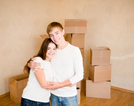 Removal van loading household items for a Wimbledon relocation