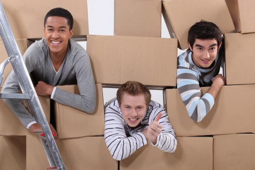 Organised boxes and moving preparation with packing services in Wimbledon
