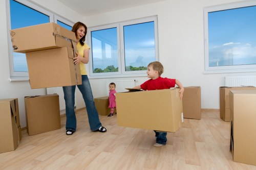 Customer reviewing booking details for a removal service