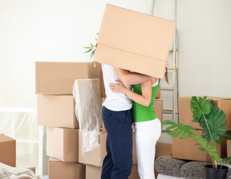 Household furniture being transported with a removal van in Wimbledon