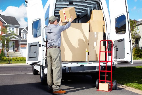 A well-organized relocation day with Wimbledon movers and packed items
