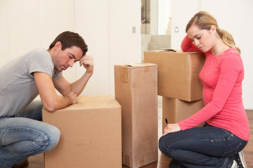 Office relocation team handling equipment in Wimbledon