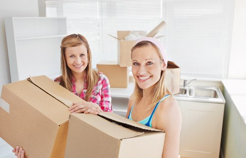 Staff preparing a workplace for commercial moves in Wimbledon
