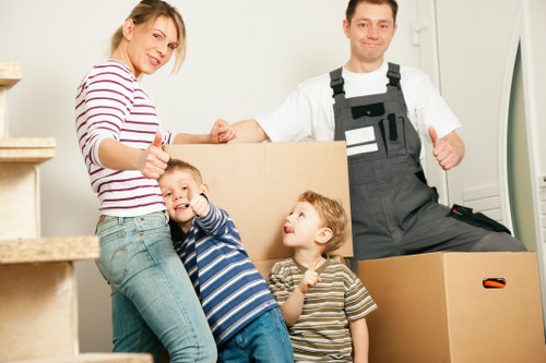Checklist and packing supplies for a home move in Wimbledon