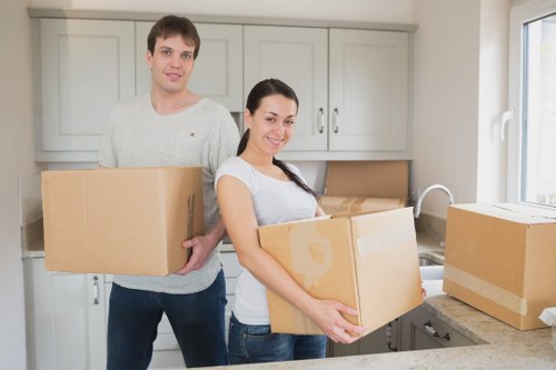 Variety of strong packing boxes suitable for Wimbledon moves